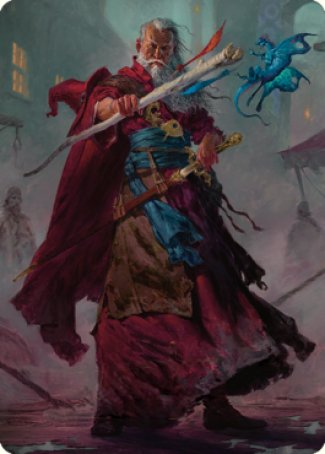Elminster Art Card (64) [Commander Legends: Battle for Baldur's Gate Art Series] | Webway Games
