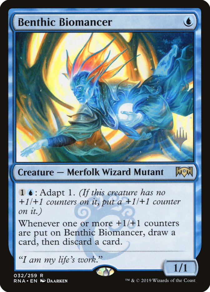 Benthic Biomancer (Promo Pack) [Ravnica Allegiance Promos] | Webway Games