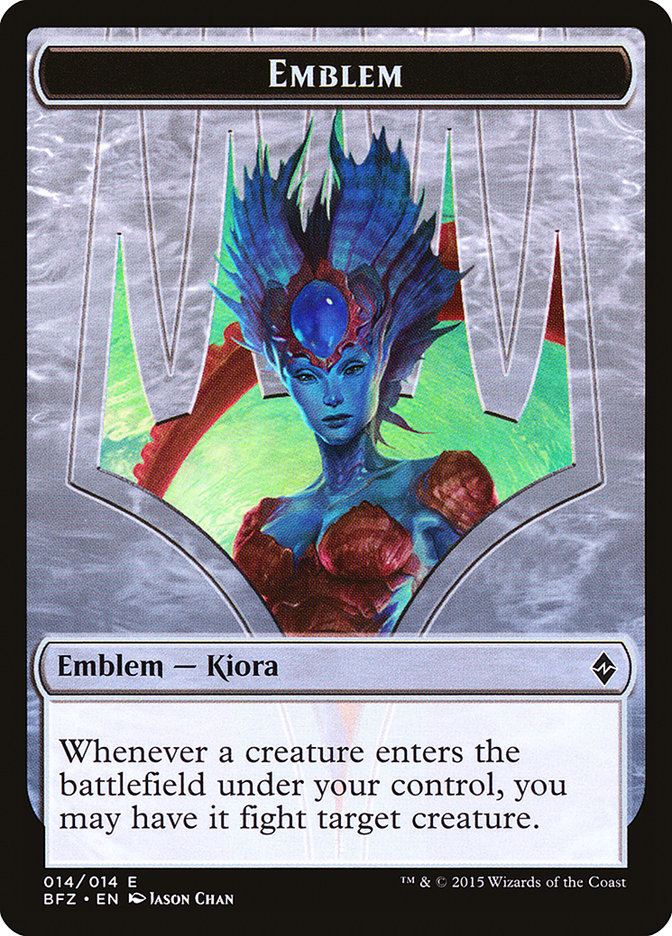 Kiora, Master of the Depths Emblem [Battle for Zendikar Tokens] | Webway Games