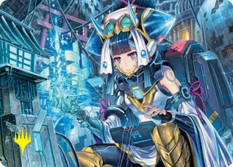 Covert Technician Art Card (Gold-Stamped Signature) [Kamigawa: Neon Dynasty Art Series] | Webway Games