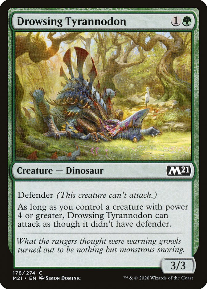 Drowsing Tyrannodon [Core Set 2021] | Webway Games