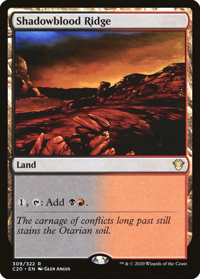 Shadowblood Ridge [Commander 2020] | Webway Games