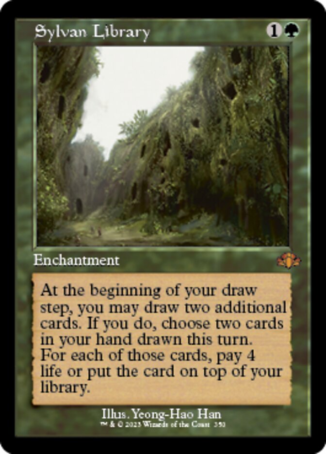 Sylvan Library (Retro) [Dominaria Remastered] | Webway Games