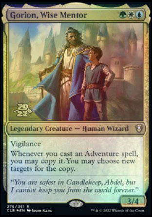 Gorion, Wise Mentor [Commander Legends: Battle for Baldur's Gate Prerelease Promos] | Webway Games