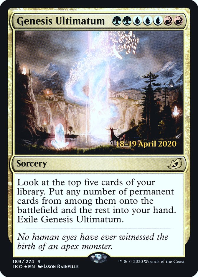 Genesis Ultimatum  [Ikoria: Lair of Behemoths Prerelease Promos] | Webway Games