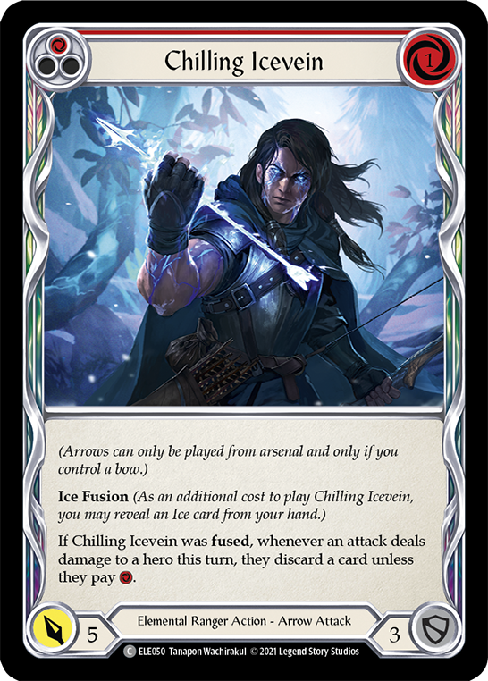 Chilling Icevein (Red) [ELE050] (Tales of Aria)  1st Edition Normal | Webway Games