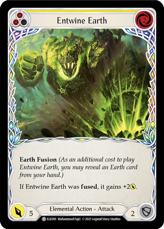 Entwine Earth (Yellow) [ELE095] (Tales of Aria)  1st Edition Rainbow Foil | Webway Games