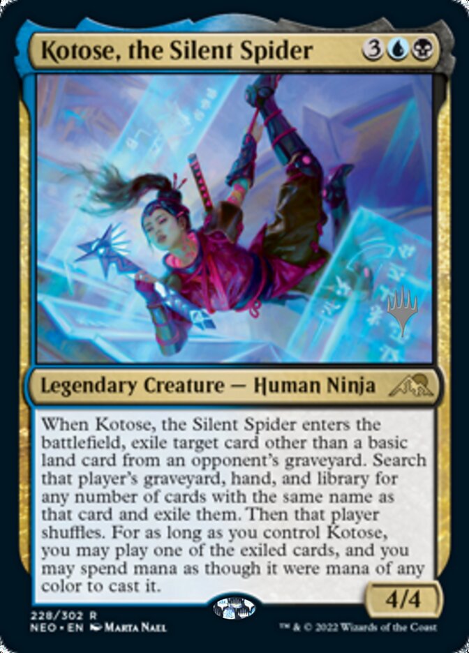 Kotose, the Silent Spider (Promo Pack) [Kamigawa: Neon Dynasty Promos] | Webway Games