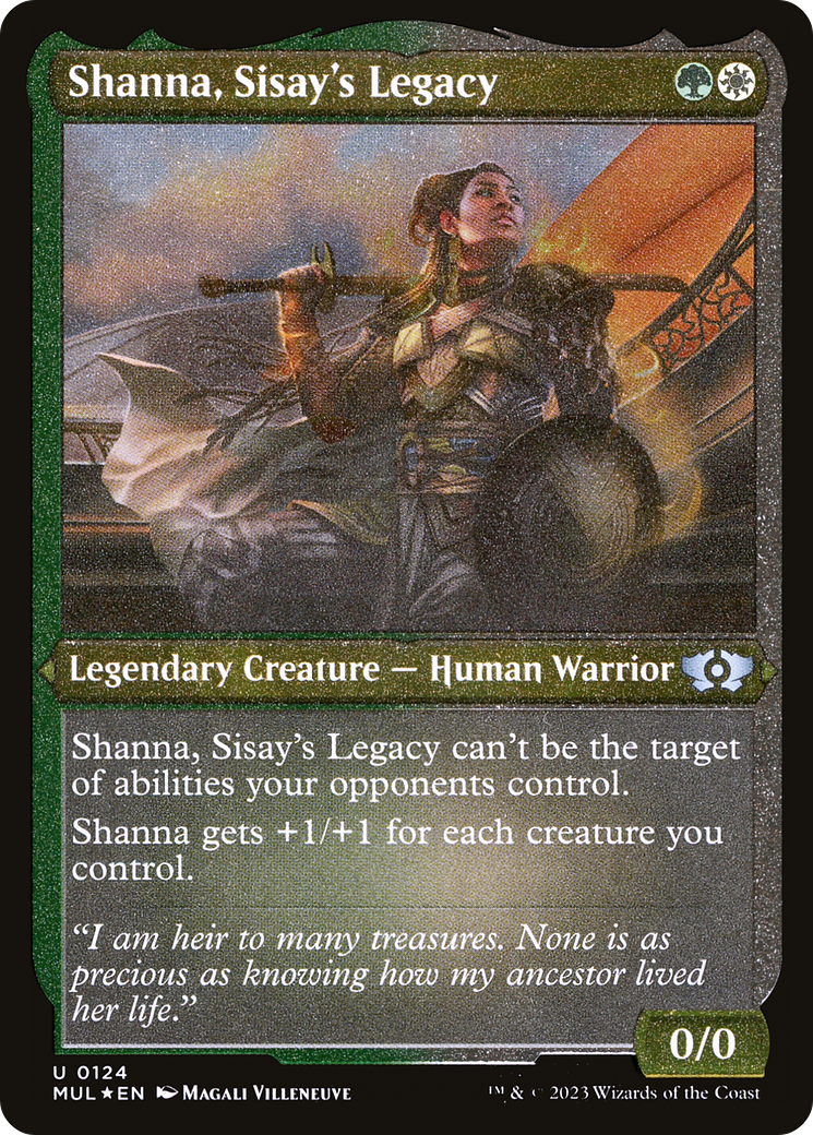 Shanna, Sisay's Legacy (Foil Etched) [Multiverse Legends] | Webway Games