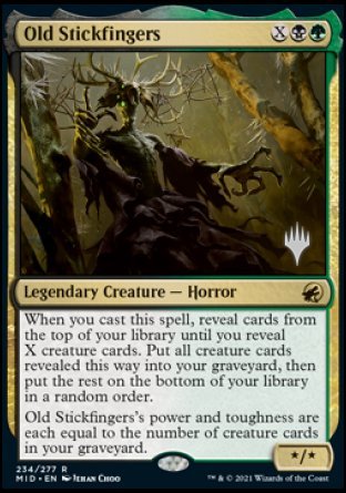 Old Stickfingers (Promo Pack) [Innistrad: Midnight Hunt Promos] | Webway Games
