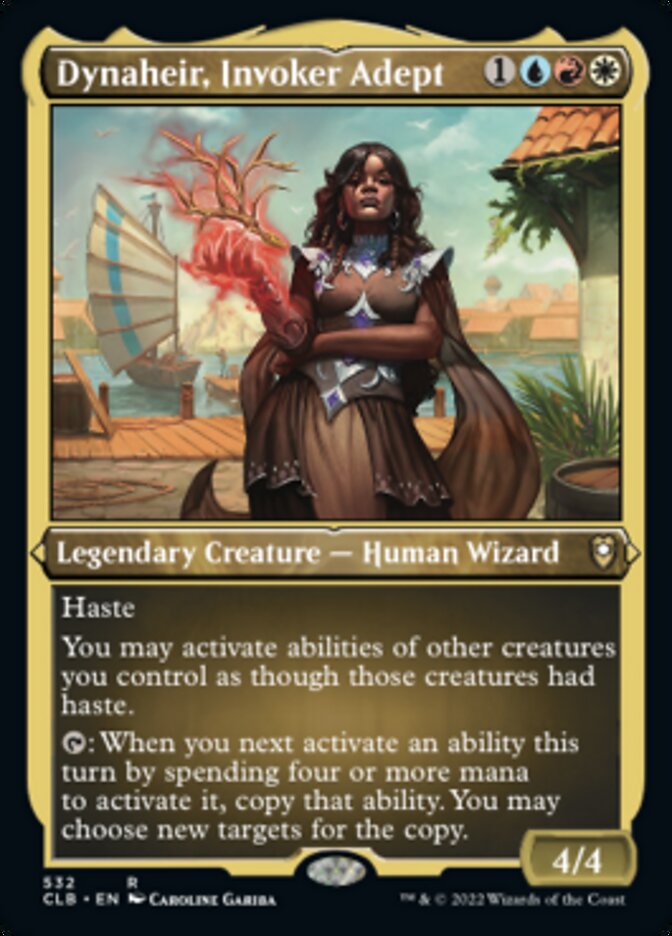 Dynaheir, Invoker Adept (Foil Etched) [Commander Legends: Battle for Baldur's Gate] | Webway Games