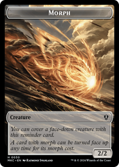 Saproling // Morph Double-Sided Token [Murders at Karlov Manor Commander Tokens] | Webway Games