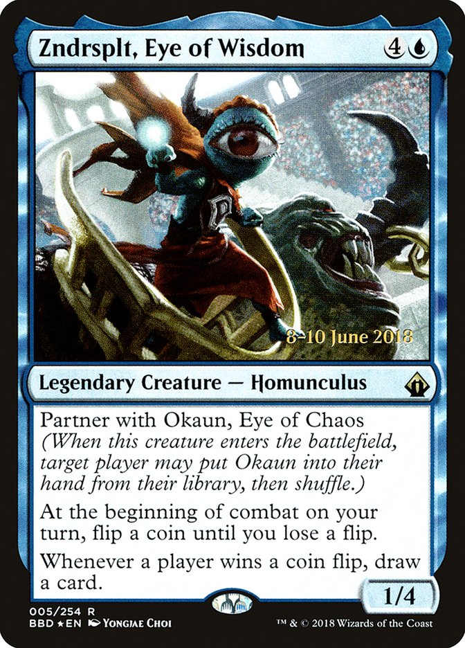 Zndrsplt, Eye of Wisdom  (Prerelease) [Battlebond Prerelease Promos] | Webway Games