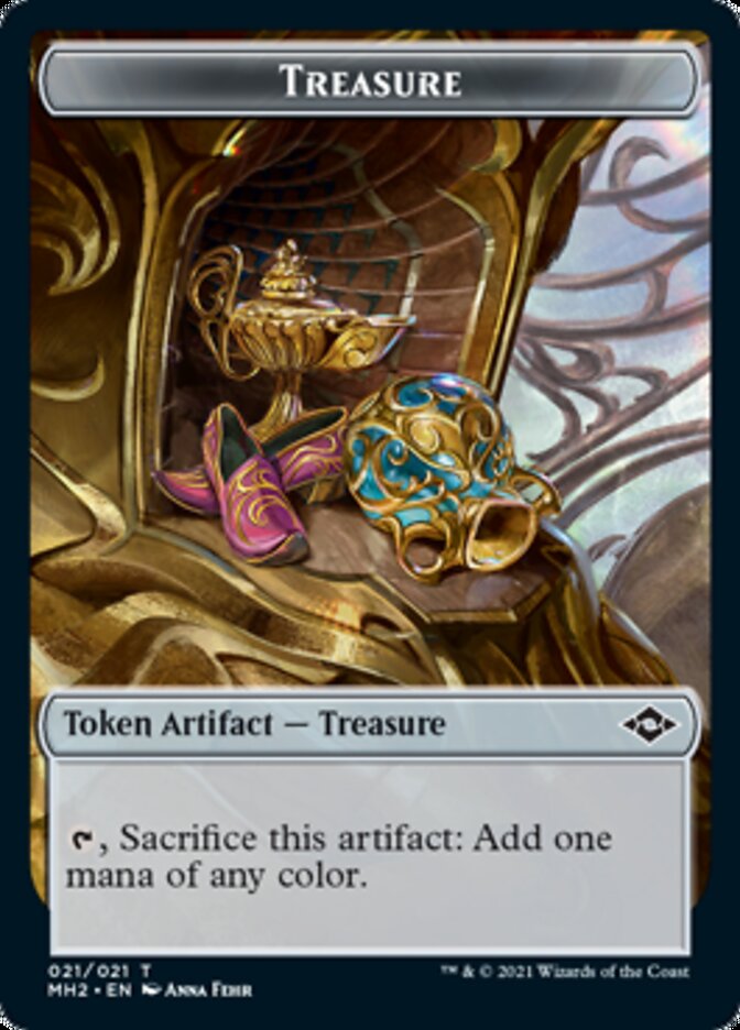 Treasure Token (#21) // Zombie Token [Modern Horizons 2 Tokens] | Webway Games