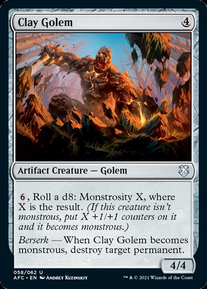 Clay Golem [Dungeons & Dragons: Adventures in the Forgotten Realms Commander] | Webway Games