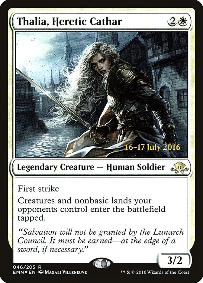 Thalia, Heretic Cathar  (Prerelease) [Eldritch Moon Prerelease Promos] | Webway Games