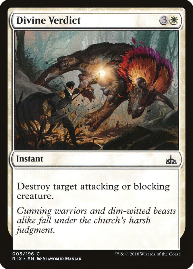Divine Verdict [Rivals of Ixalan] | Webway Games
