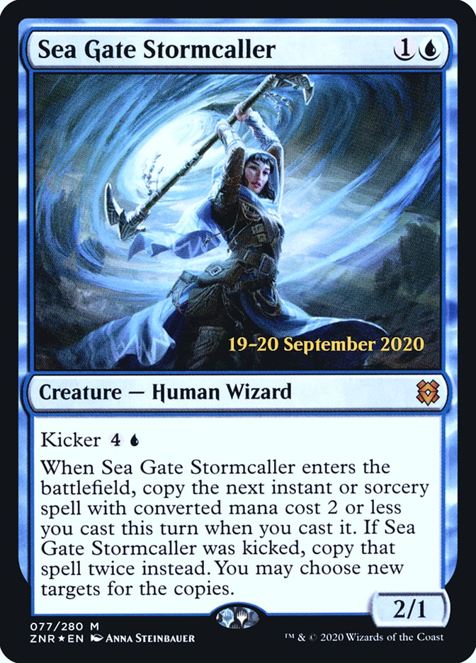 Sea Gate Stormcaller  [Zendikar Rising Prerelease Promos] | Webway Games