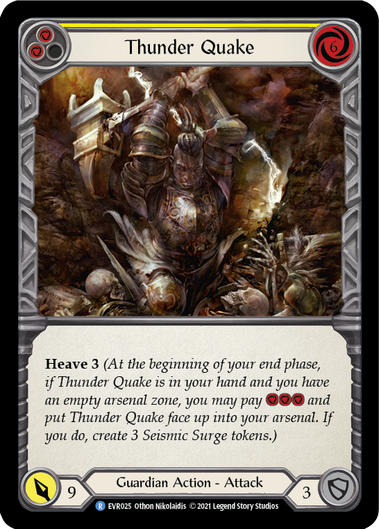 Thunder Quake (Yellow) [EVR025] (Everfest)  1st Edition Normal | Webway Games