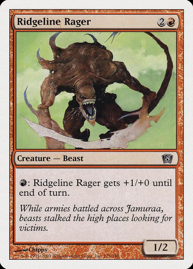 Ridgeline Rager [Eighth Edition] | Webway Games