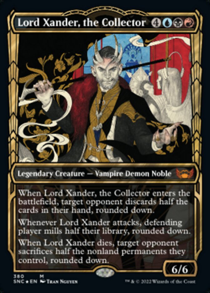 Lord Xander, the Collector (Showcase Golden Age Gilded Foil) [Streets of New Capenna] | Webway Games