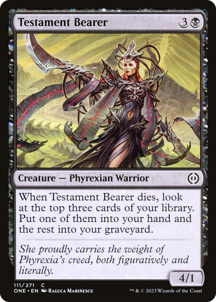 Testament Bearer [Phyrexia: All Will Be One] | Webway Games
