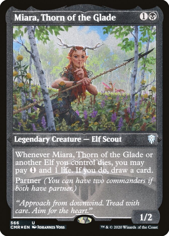 Miara, Thorn of the Glade [Commander Legends Etched] | Webway Games