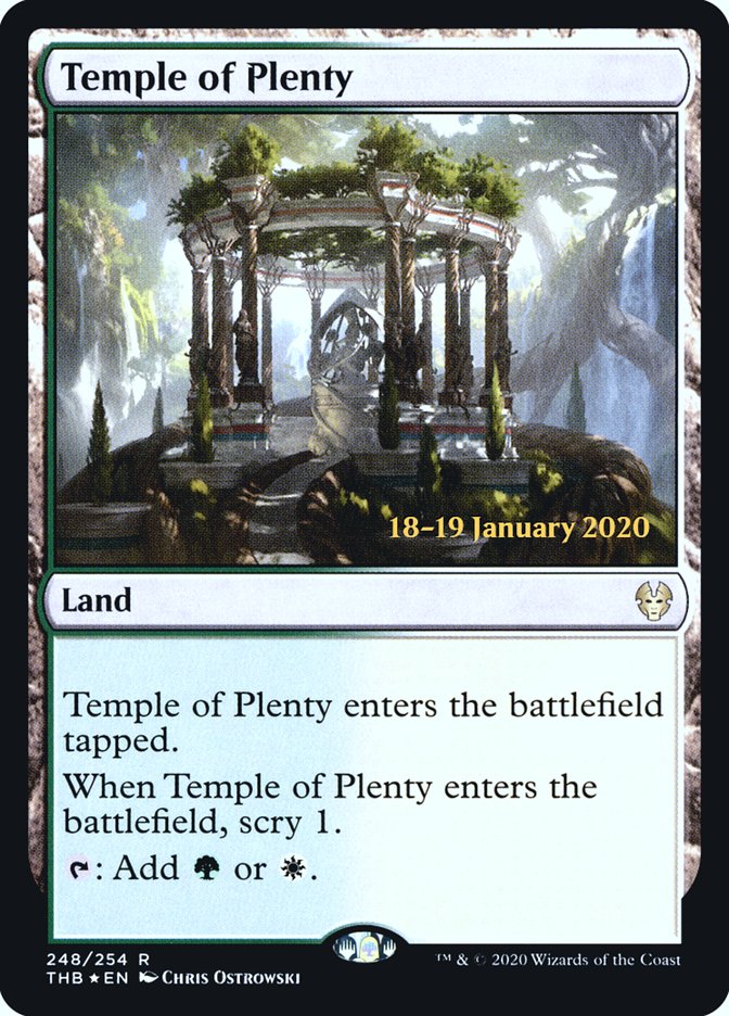 Temple of Plenty [Theros Beyond Death Prerelease Promos] | Webway Games