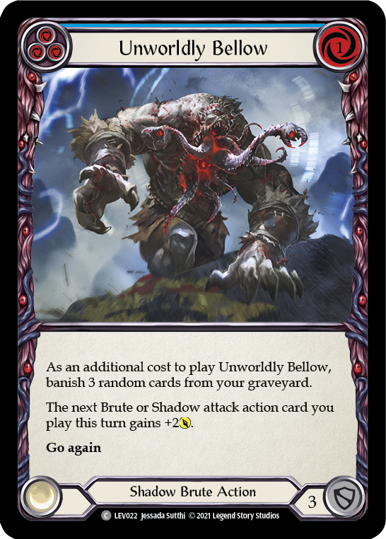 Unworldly Bellow (Blue) [LEV022] (Monarch Levia Blitz Deck) | Webway Games