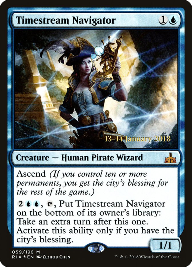 Timestream Navigator (Prerelease) [Rivals of Ixalan Prerelease Promos] | Webway Games