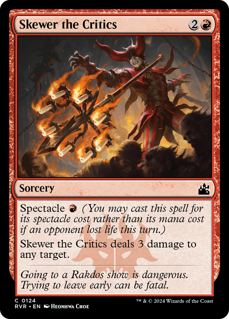 Skewer the Critics [Ravnica Remastered] | Webway Games