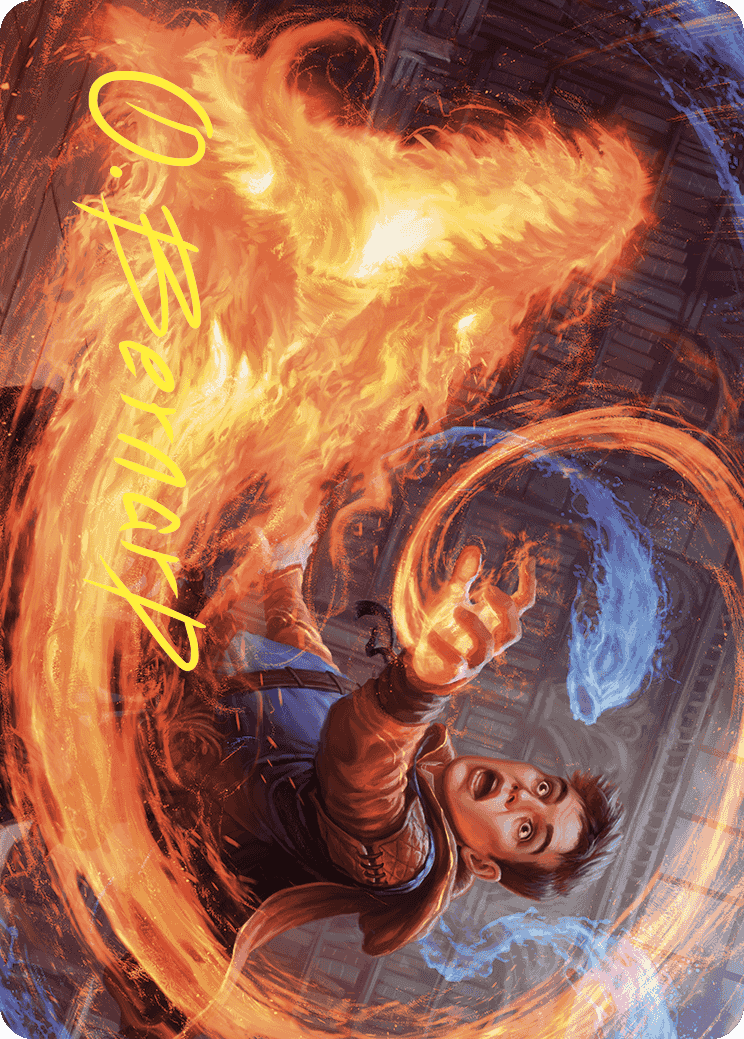 Frantic Firebolt Art Card (Gold-Stamped Signature) [Wilds of Eldraine Art Series] | Webway Games