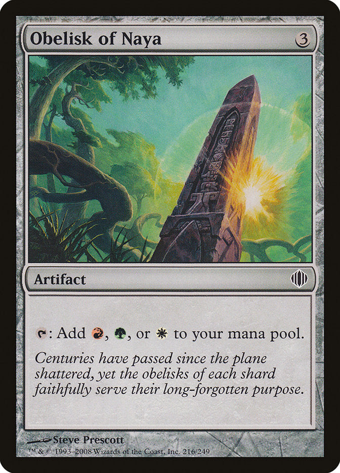 Obelisk of Naya [Shards of Alara] | Webway Games