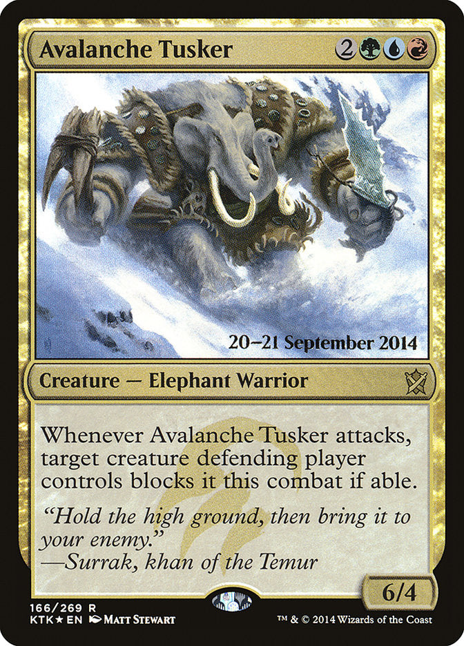 Avalanche Tusker  (Prerelease) [Khans of Tarkir Prerelease Promos] | Webway Games
