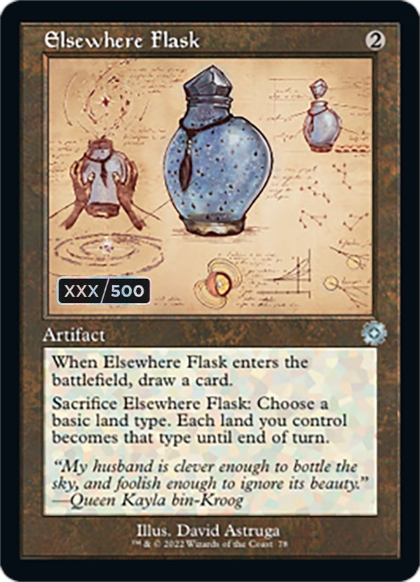 Elsewhere Flask (Retro Schematic) (Serial Numbered) [The Brothers' War Retro Artifacts] | Webway Games
