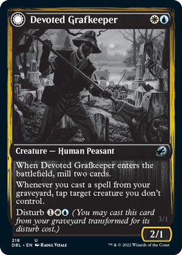 Devoted Grafkeeper // Departed Soulkeeper [Innistrad: Double Feature] | Webway Games