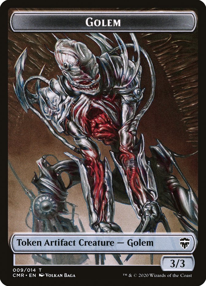 Golem // Zombie Token [Commander Legends Tokens] | Webway Games