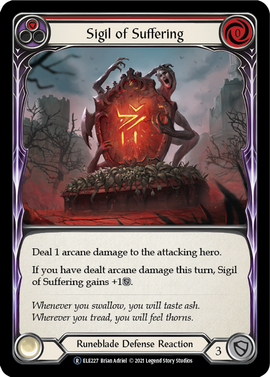 Sigil of Suffering (Red) [U-ELE227] Unlimited Rainbow Foil | Webway Games