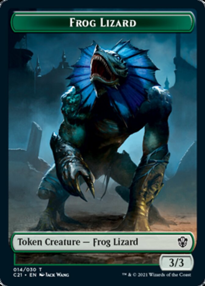 Frog Lizard // Elephant Token [Commander 2021 Tokens] | Webway Games