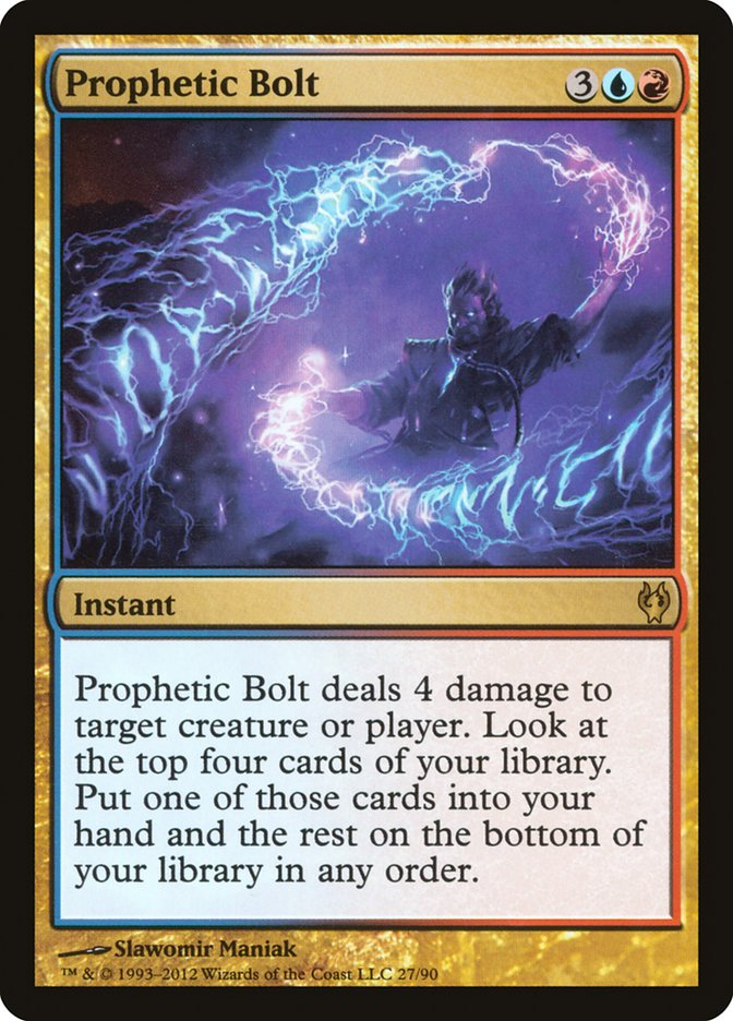 Prophetic Bolt [Duel Decks: Izzet vs. Golgari] | Webway Games