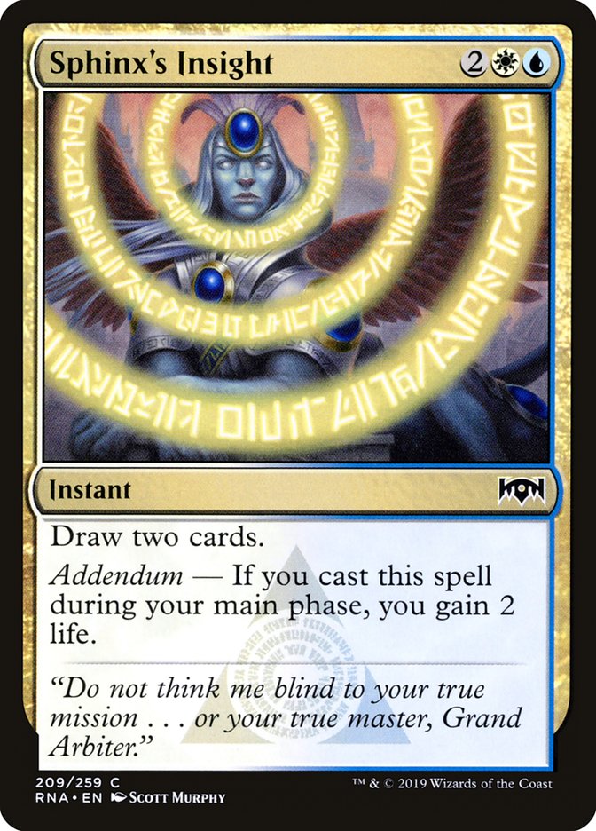 Sphinx's Insight [Ravnica Allegiance] | Webway Games
