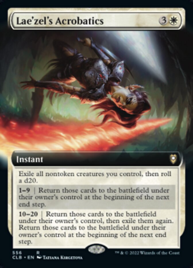 Lae'zel's Acrobatics (Extended Art) [Commander Legends: Battle for Baldur's Gate] | Webway Games