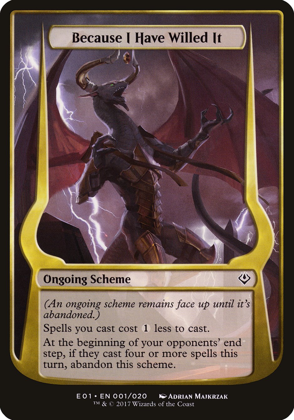 Because I Have Willed It [Archenemy: Nicol Bolas Schemes] | Webway Games