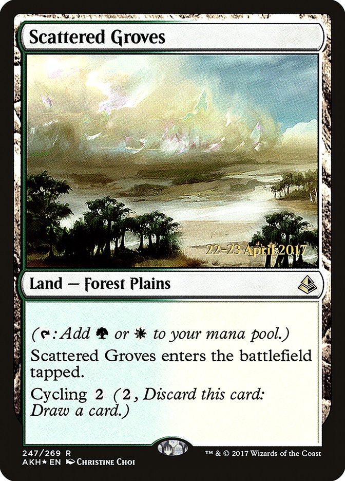 Scattered Groves  (Prerelease) [Amonkhet Prerelease Promos] | Webway Games