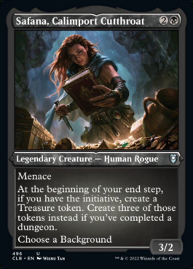 Safana, Calimport Cutthroat (Foil Etched) [Commander Legends: Battle for Baldur's Gate] | Webway Games