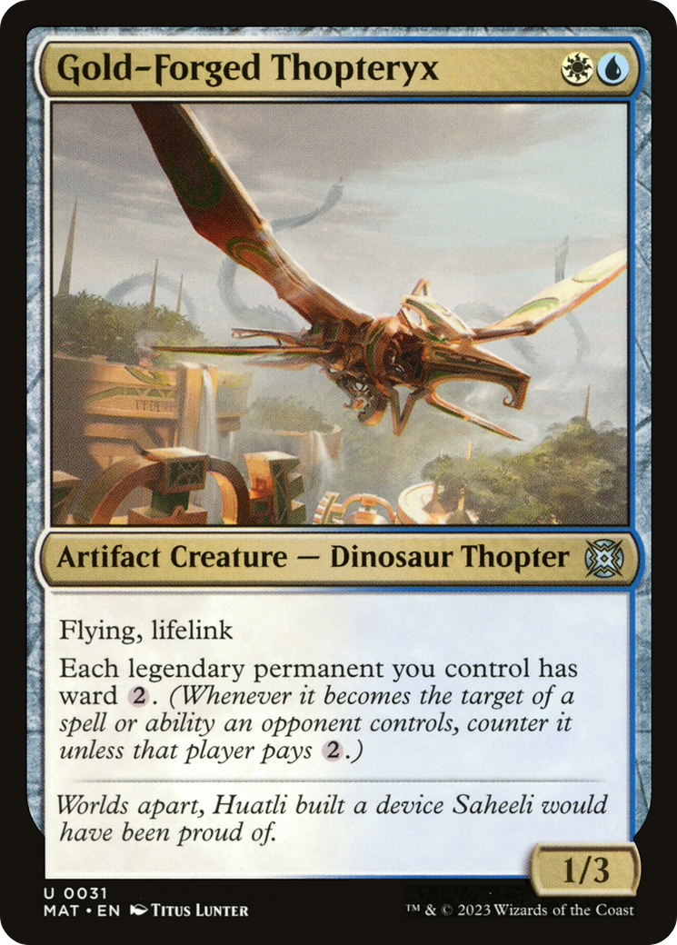 Gold-Forged Thopteryx [March of the Machine: The Aftermath] | Webway Games