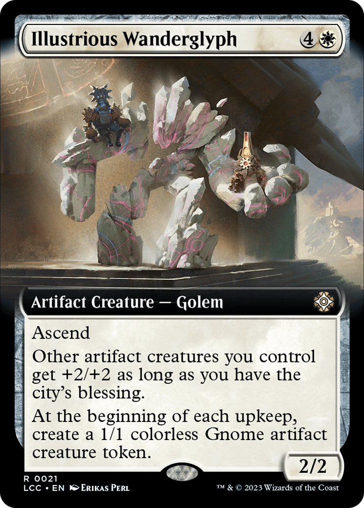 Illustrious Wanderglyph (Extended Art) [The Lost Caverns of Ixalan Commander] | Webway Games