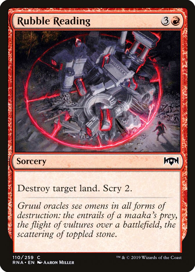 Rubble Reading [Ravnica Allegiance] | Webway Games