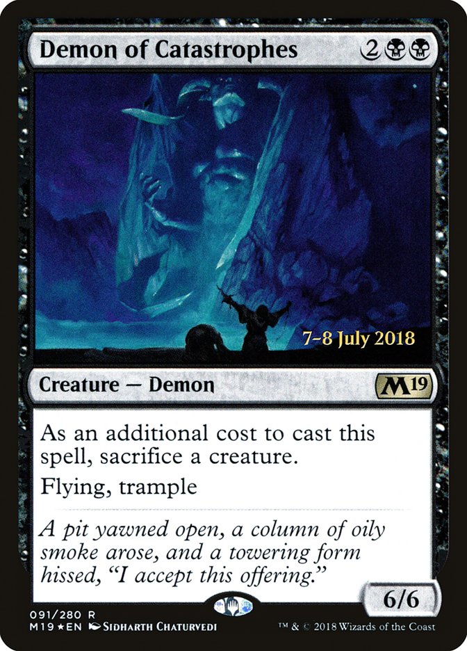 Demon of Catastrophes  (Prerelease) [Core Set 2019 Prerelease Promos] | Webway Games