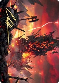Immersturm Skullcairn Art Card (Gold-Stamped Signature) [Kaldheim: Art Series] | Webway Games